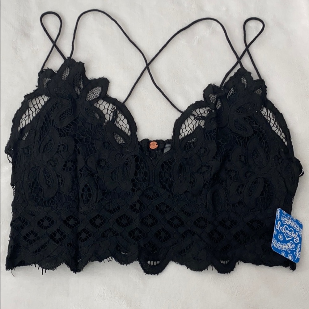 🖤ONE LEFT!🖤 Free People Black Adella Bralette - Picture 5 of 7